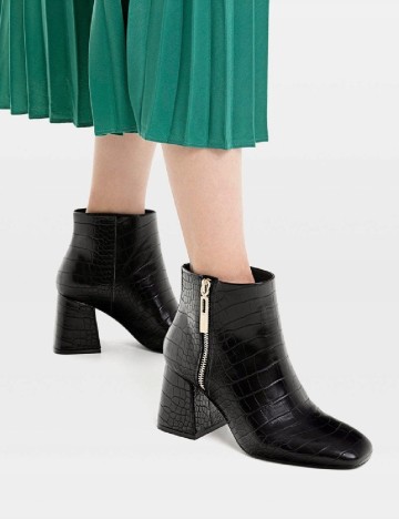 Botine Stradivarius, negru