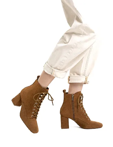 Botine Stradivarius, maro Maro