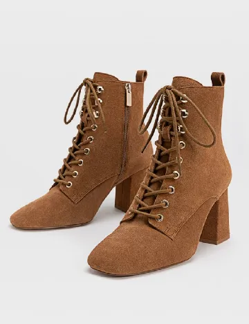 Botine Stradivarius, maro Maro