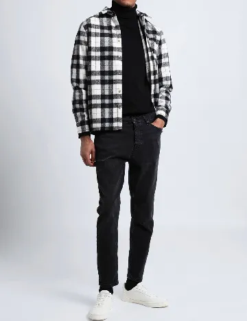 Jacheta Topman, alb/negru Negru