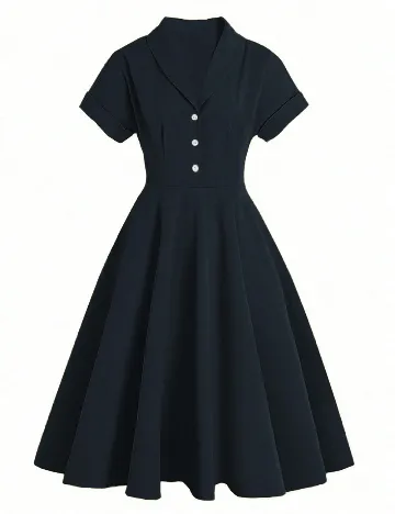 Rochie medie SHEIN CURVE, albastru Albastru