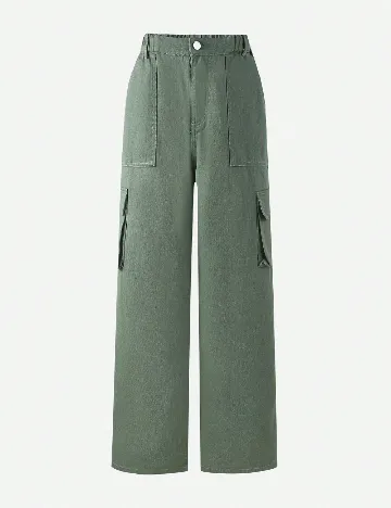 Blugi Shein Kids, verde deschis Verde