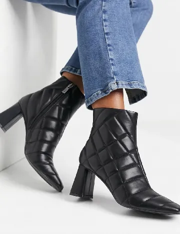 Botine Stradivarius, negru Negru