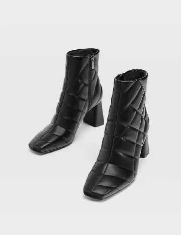 Botine Stradivarius, negru Negru