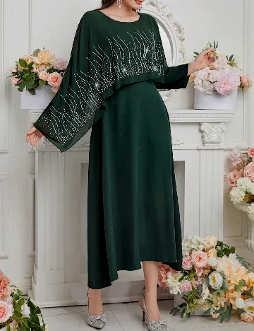 Rochie lunga SHEIN, verde Verde
