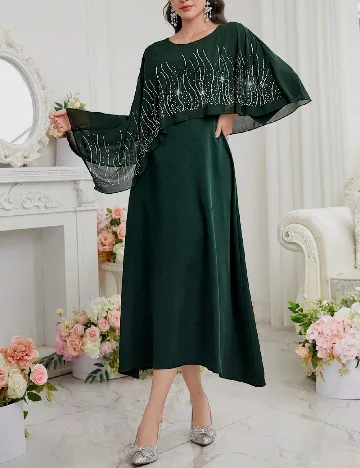 Rochie lunga SHEIN, verde Verde