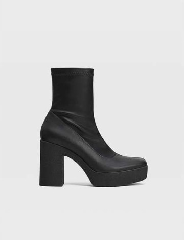 Botine Stradivarius, negru