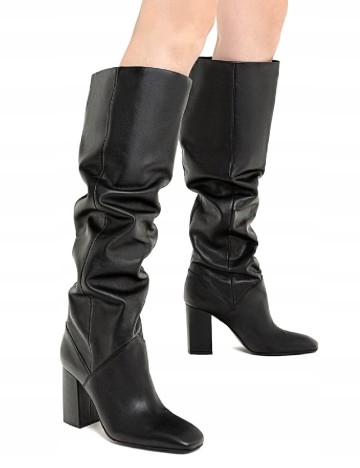Cizme Stradivarius, negru