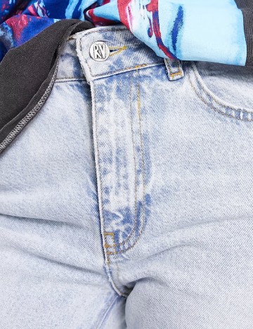 Blugi Reclaimed Vintage, bleu