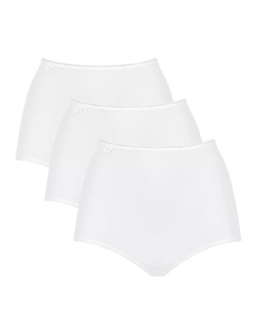Set chiloti 3 perechi Sloggi by Triumph, alb