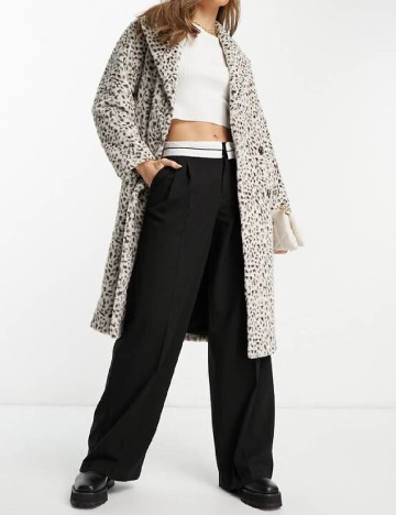 Palton Helene Berman, animal print