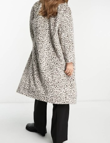 Palton Helene Berman, animal print