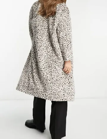 Palton Helene Berman, animal print Animal print