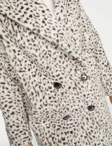 Palton Helene Berman, animal print Animal print