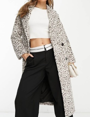 Palton Helene Berman, animal print
