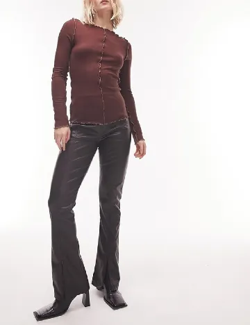 Bluza Top Shop, maro Maro