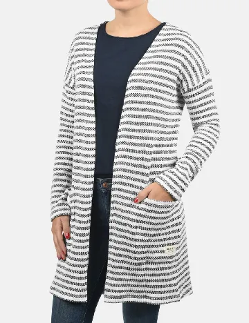 Cardigan Desires, alb/negru Alb