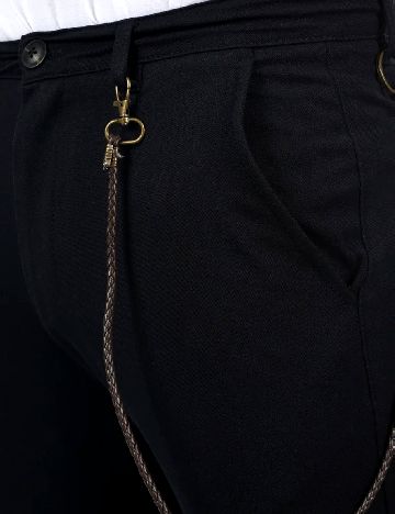 Pantaloni !Solid, negru