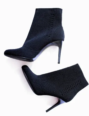 Botine Stradivarius, negru Negru