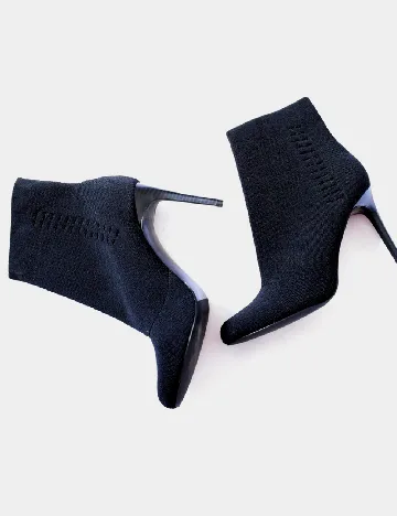 Botine Stradivarius, negru Negru