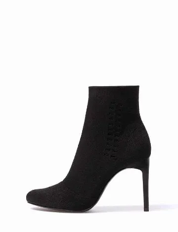 Botine Stradivarius, negru Negru