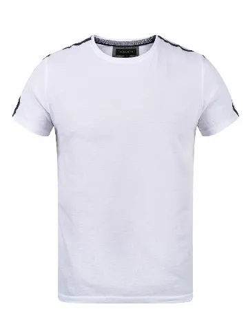 Tricou Casual Friday, alb Alb