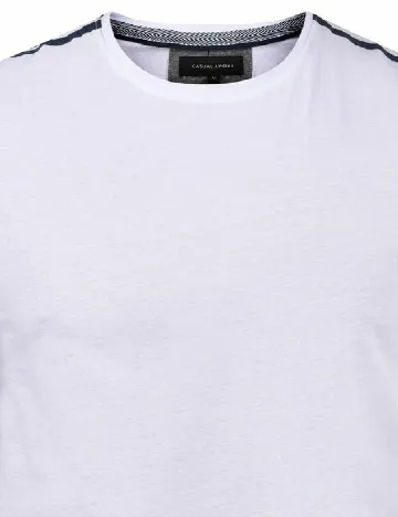 Tricou Casual Friday, alb Alb