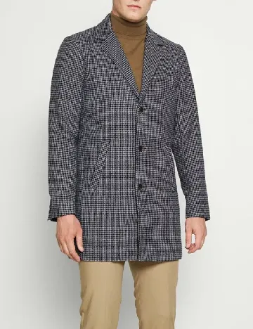 Palton !Solid, bleumarin Albastru