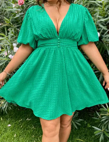 Rochie scurta SHEIN CURVE, verde deschis Verde