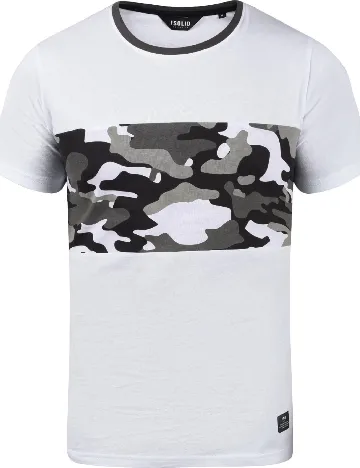 Tricou !Solid, alb Alb