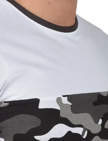 Tricou !Solid, alb Alb