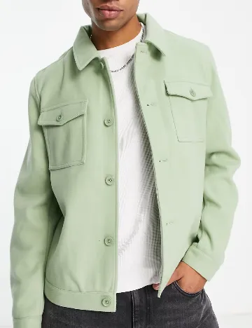 Jacheta ASOS, verde Verde