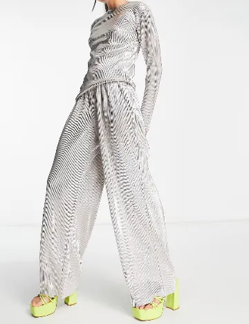 Pantaloni 4TH&Reckless, argintiu Gri