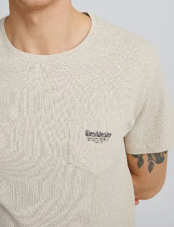 Tricou BLEND, bej Crem