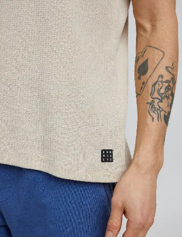 Tricou BLEND, bej Crem