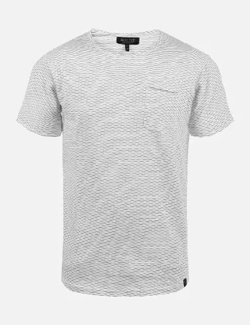 Tricou INDICODE, alb/verde Alb