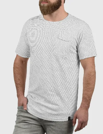 Tricou INDICODE, alb/verde Alb