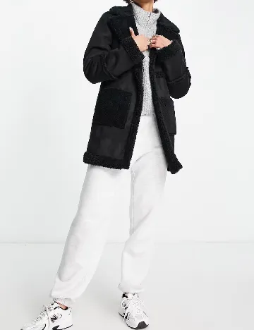Palton Threadbare, negru Negru