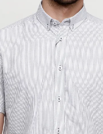 Camasa Tailored Originals, alb/negru Alb