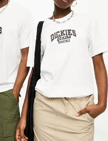 Tricou Dickies, ecru Alb