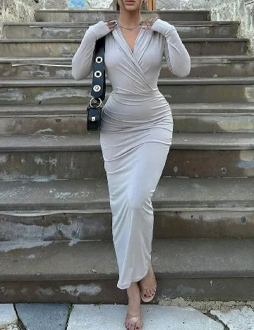 Rochie lunga SHEIN, gri Gri