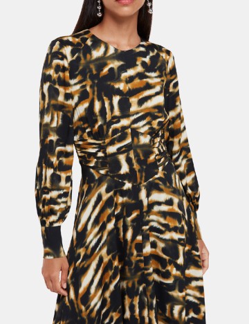 Rochie lunga Whistles, animal print