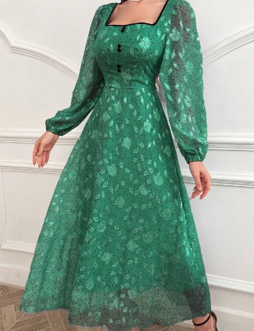 Rochie lunga SHEIN, verde