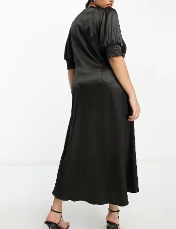 Rochie lunga Urban Threads Plus Size, negru Negru