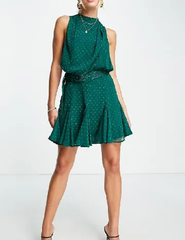 Rochie scurta ASOS, verde Verde