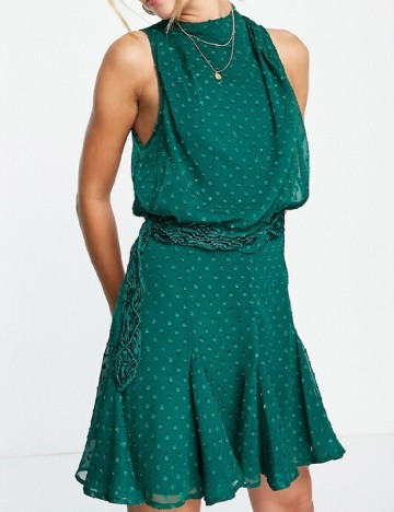 Rochie scurta ASOS, verde
