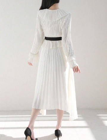 Rochie medie Dazy, alb