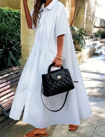 Rochie lunga SHEIN, alb