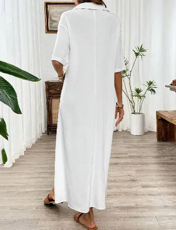 Rochie lunga SHEIN, alb Alb