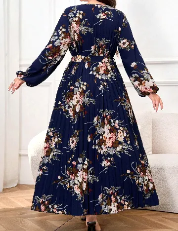 Rochie lunga SHEIN CURVE, floral print Floral print